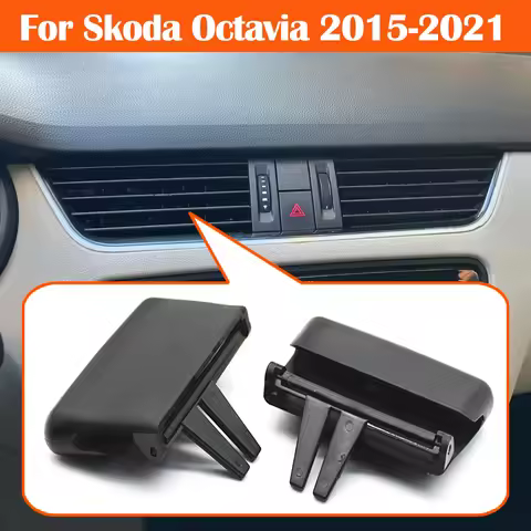 Pop 2/4PCS Front Left Right Air Conditioner Outlet AC Vent Grille Slider Clip Knob For Skoda Octavia