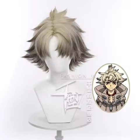 Anime GACHIAKUTA Cosplay RUDO Wigs 25cm Short RUDO Cosplay Wig Halloween Men Heat Resistant Syntheti