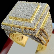 Cincin Emas Hias Berlian Untuk Pria