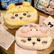 Exchange Gift Idea Plush Cosmetic Pouch Sanrio Pencil Case Pouch Cute Makeup Bag  Storage Bag Statio