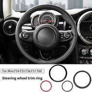 1PC For Mini Cooper F56 F55 F57 F54 F60 Car Steering Wheel Center Logo Circle Ring Decoration Cover 