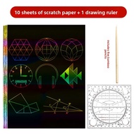 JIELI | Multi-functional Drawing Ruler Set Rotatable Quick Circle Drawing Ellipse Template Ruler Mea