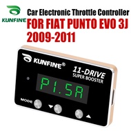 KUNFINE Car Electronic Throttle Controller Racing Accelerator Potent Booster For FIAT PUNTO EVO 3J 2009-2011 Tuning Part