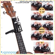 LETTER Ukulele Chord Trainer, Guitar Learning Presser Portable Guitar Chord Presser, Gifts Guitar Le