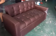 erika sofa 3 seater brown fabric sofa set uratex foam
