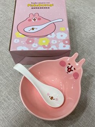 kanahei 兔兔 卡娜赫拉 造型陶瓷湯碗湯匙組