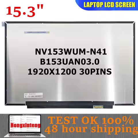 NV153WUM-N41 V8.0 B53UAN03.0 Original NEW 15.3INCH 16:10 1920X1200 30PINS For Lenovo IdeaPad Slim 3 