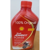 100% Original Shell Advance 4T Motorcycle Engine Oil POWER 15W50 (FULLY SYNTHETIC)