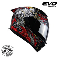 EVO GT-PRO Shinobi Dual Visor Full Face Helmet with Free Clear Lens