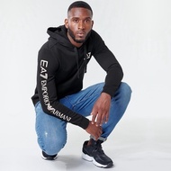 Armani men's new Ea7 hoodie with text print