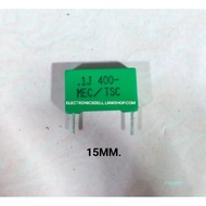 0.1UF400V 0.1uf 100NF 104K 104J 104 400v DC Polypropylene Capacitor Size 7 7 7 13 18mm Distance 15mm