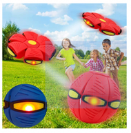KidsLand - 便攜式飛碟球魔術變形 UFO球 , 帶 6 LED 燈 , 飛行玩具, 適合兒童戶外運動