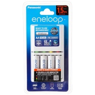 Panasonic Eneloop BQ-CC55 K-KJ55MCC40E smart & quick 1.5hrs charger with AA x4 rechargable battery