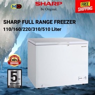 SHARP FREEZER FULL RANGE 110/160/220/310/510 LITER Free Shipping