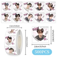 [500 Pcs] Sticker Roll Kpop Seal ENHYPEN3N Member Enha Engene En- Sunoo Jungwon Heesung Ni-Ki Jay Ja