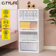 Citylife 108L 4Tier Storage Drawer Cabinet Movable Drawer Cabinet WITHOUT Wheels Space Saving