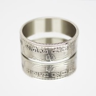 泰國硬幣戒指 1 泰銖 1962 年男士硬幣戒指 女士硬幣戒指