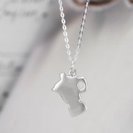 【限量絕版品】咖啡好幫手 -摩卡壺- 剪影項鍊 客製化刻字 手作