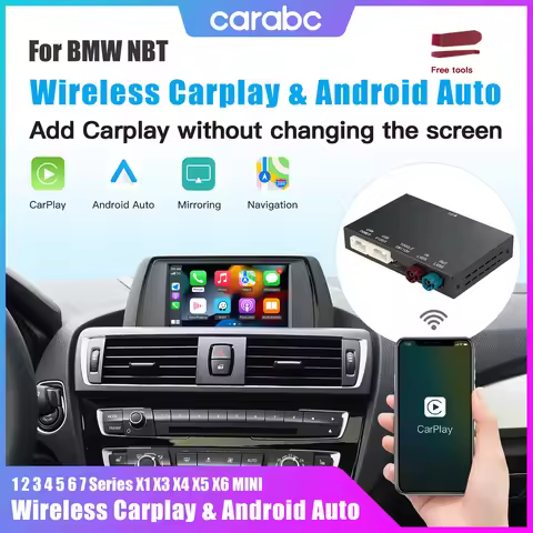 CARABC Wireless CarPlay for BMW, NBT, CIC systems, 1 2 3 4 5 6 7 Series, X1 X3 X4 X5 X6 MINI E60 E84