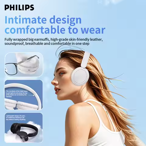Philips TAH5209 Wireless Headphonds BT 5.3 APP Control 40mm Earphone 65h Battery Life Noise Reductio