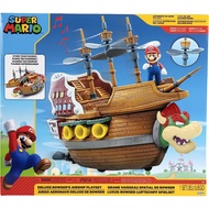 Boy girl toy Original Super Mario Deluxe Bowser's Air Ship Playset with Mario Action Figure ( ready 