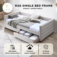 LUXE: Rae Single Pull Out/ Super Single Trundle Bed/ Day Bed/ Pull Out Drawer / Katil 2 drawers/ 2 L