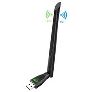 Multi-System AC650 650Mbps Dual-Band USB WiFi Adapter for Windows/Mac/Linux/PC  Penyesuai WiFi USB D