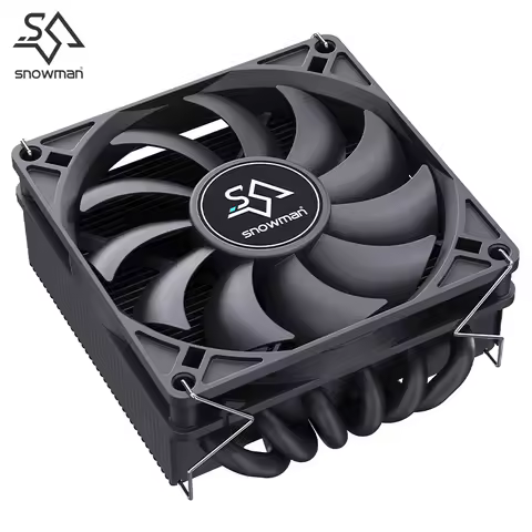 SNOWMAN MC45-6 ITX CPU Cooler Air 6 heat pipes radiator PC cooling ARGB Fans PWM Intel LGA1851 1700 