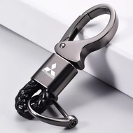 HUI 4 Color Car Keychain Aluminum Durable For Mitsubishi EVO ASX Lancer Pajero Outlander L200 Lancer