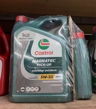 น้ำมันเครื่อง CASTROL 5W30 MAGNATEC น้ำมันเครื่องสังเคราะห์แท้ 100% สำหรับเครื่องยนต์ดีเซล ขนาด 6ลิต