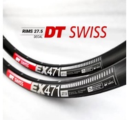 Rims 27.5 decal DT SWISS - rim alloy 27.5 rims 650b double wall 32hole