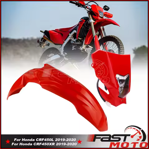 2019 2020 2021 For Honda CRF Enduro Headlight HI LO Beam Running Light Front Fender Mudguard CRF 250
