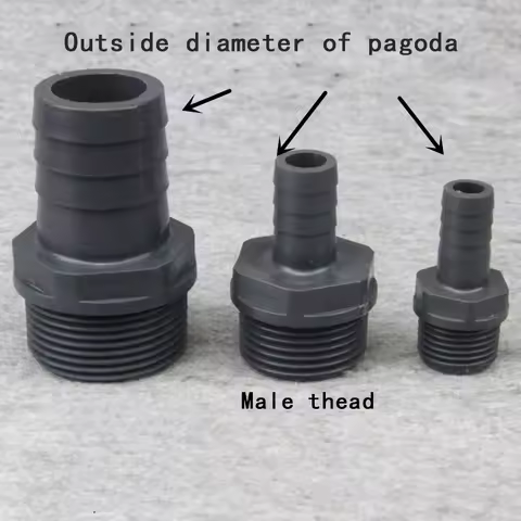 Pagoda Connector Hi-quality Soft Water Pipe Connector UPVC Fittings Irrigation Hose Parts 1 Pcs