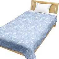 Merry Night CT14006-76 Skin Futon Cover, Gauze "Paisley II", Blue, Single, Approx. 55.1 x 74.8 inche