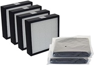PUREBURG True HEPA Filter Set Compatible with VCK LE-AP001 Air Purifier,H13 Air Clean Dust VOCs Odor Activated carbon Pre-Filter,2-Pack(4 True HEPA +8 Pre-Filter)