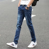 P25 Yuan 932#27- Size 36 Stretch Skinny Pants Blue