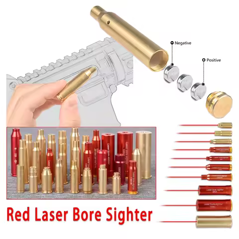 .177 22LR 12/20GA .223 .308 5.45x39 7.62x39 9x19 Tactical Laser Bore Sight 9mm Cleaner Bullet Boresi