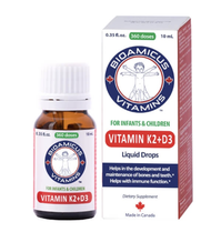 [Hoàn tiền 6%] BioAmicus Vitamin K2D3 - Giúp bé chống còi xương Hấp thụ Canxi (10ml)
