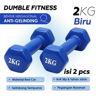 COD Dumbell / Barbel Kecil Mini 1Kg 2Kg 3Kg Anti Slip Dumble Barbel Mini Heksagonal Anti Slip Warna 