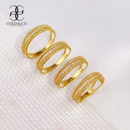 [Gold &amp; Co]New Budget Ring Emas 916 Cincin Tiffany Cutting Batu Swarovski Gold 916 Emas Tulen