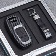 ABS Carbon Car Key Case Cover For Audi A1 A3 8P A4 B8 B9 A5 A6 C7 A7 A8 Q3 Q5 Q7 Q8 C8 D5 4M RS3 S4