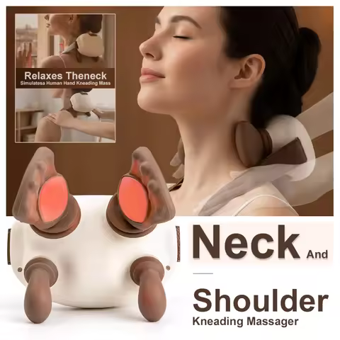 Wireless Neck And Back Massager Neck And Shoulder Kneading Massage Shawl Neck Cervical Relaxing Trap