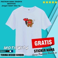 Distro Shirt DOMOKUN DOMO KUN RACING Simple cool Men Wanita