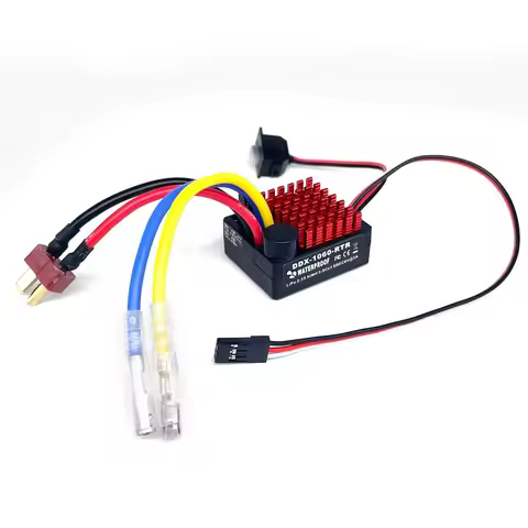 1060 RTR 60A ESC Brushed Electronic Speed Controller 2-3S LiPo Waterproof BEC 6V3A for 1/10 Axial SC
