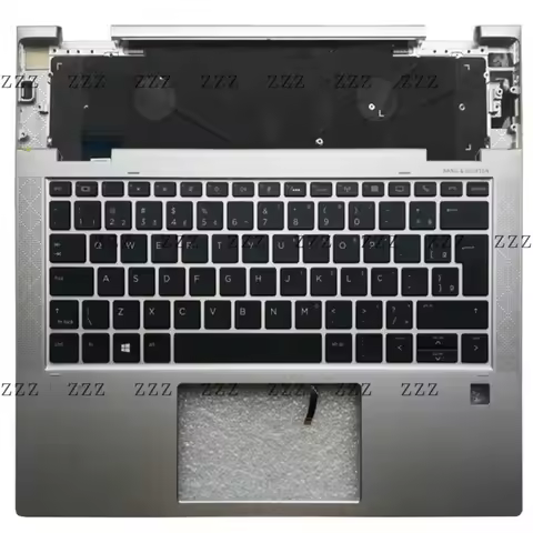 ZZ New Replacement For HP EliteBook X360 1030 G3 Palmrest W/FPR W/Backlight UK