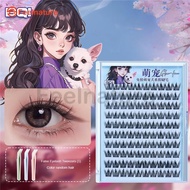 BQI 100 Cluster False Eyelashes With Glue Self-Adhesive New Upgraded Softer Lashes Glue-Free 10-12mm