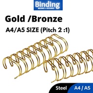 Wire O Binder/Double Ring WireO/Double Wire Binding 2:1 A4(23loops)/ A5(16 loops) M-Bind For Book Bi
