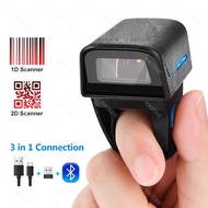 1D 2D Wearable Ring Barcode Scanner Fast Scanning for iPhone iPad Android iOS for Warehouse
