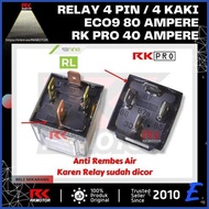 Relay 12V Riley 4ft 4K 4Pin 80A 40A Luminos Original 9Nine & RK Pro