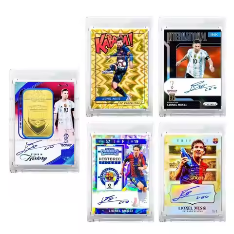 Ultimate Fan Art 1/1 Messi Signature Golden Card Trendy Exclusive DIY Soccer Card Perfect Surprise H
